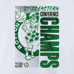 Fanatics - Boston Celtics Women's 2022 Eastern Conference Champions Locker Room V-Neck T-Shirt - White