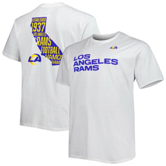 Los Angeles Rams Big & Tall Hometown Collection Hot Shot T-Shirt White - Fanatics