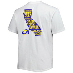 Los Angeles Rams Big & Tall Hometown Collection Hot Shot T-Shirt White - Fanatics