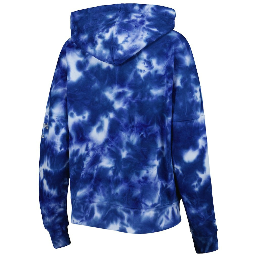 Indianapolis Colts New Era Women's Cloud Dye Fleece Pullover Hoodie Royal - NFL