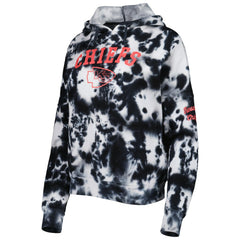 Kansas City Chiefs New Era Women's Cloud Dye Fleece Pullover Hoodie Black - NFL