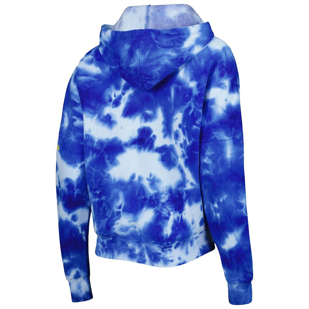 Los Angeles Rams New Era Women's Cloud Dye Fleece Pullover Hoodie Royal - NFL