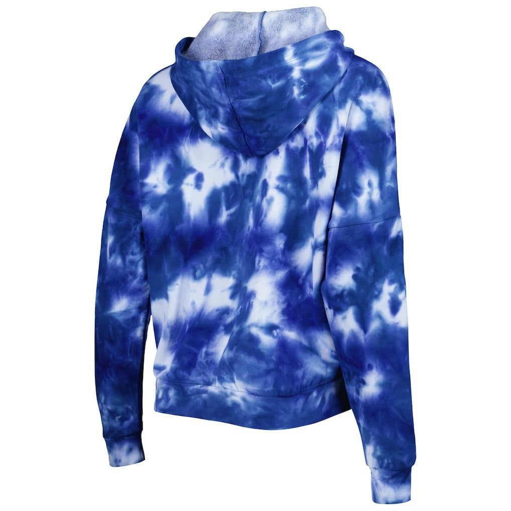 Seattle Seahawks New Era Women's Cloud Dye Fleece Pullover Hoodie Royal - NFL