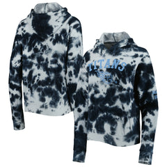 Tennessee Titans New Era Women's Cloud Dye Fleece Pullover Hoodie Navy - NFL