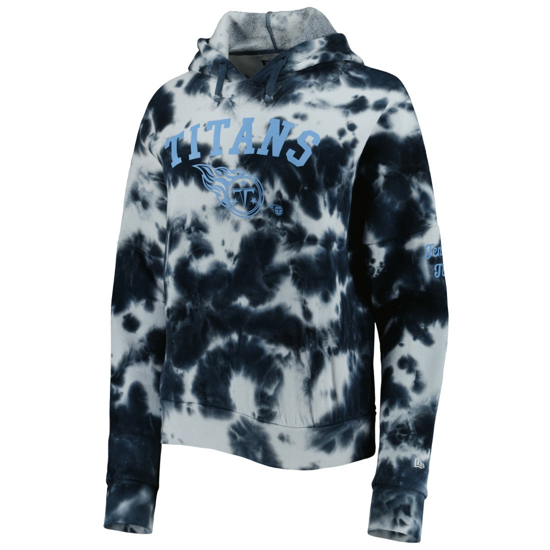 Tennessee Titans New Era Women's Cloud Dye Fleece Pullover Hoodie Navy - NFL