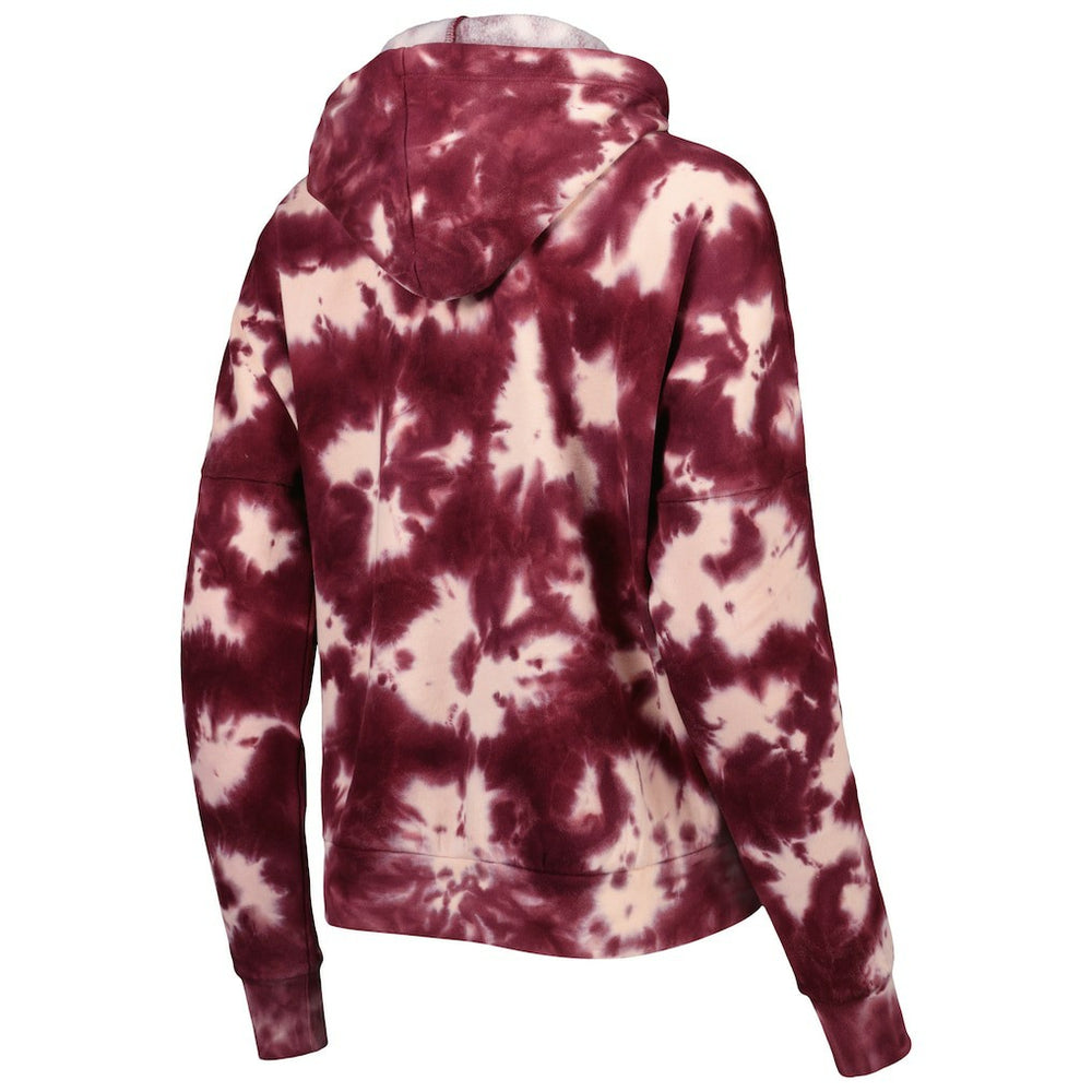 Washington Commanders New Era Women's Cloud Dye Fleece Pullover Hoodie Burgundy - NFL