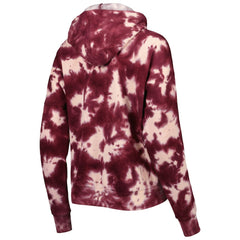 Washington Commanders New Era Women's Cloud Dye Fleece Pullover Hoodie Burgundy - NFL