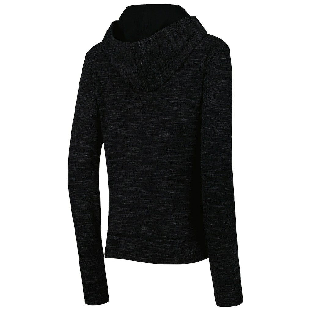 New Orleans Saints New Era Women's Reverse Space-Dye Full-Zip Hoodie Black - NFL