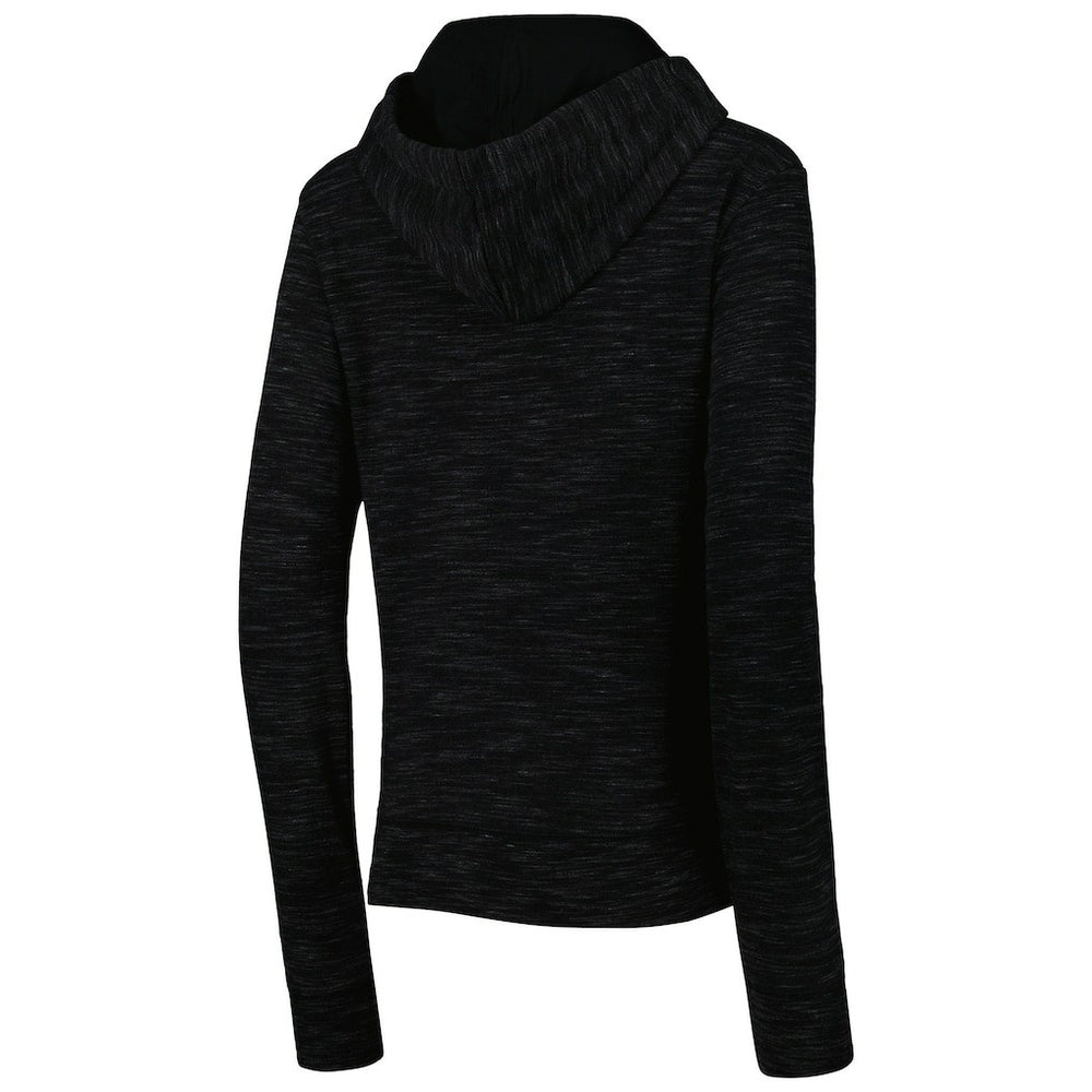 New Orleans Saints New Era Women's Reverse Space-Dye Full-Zip Hoodie Black - NFL