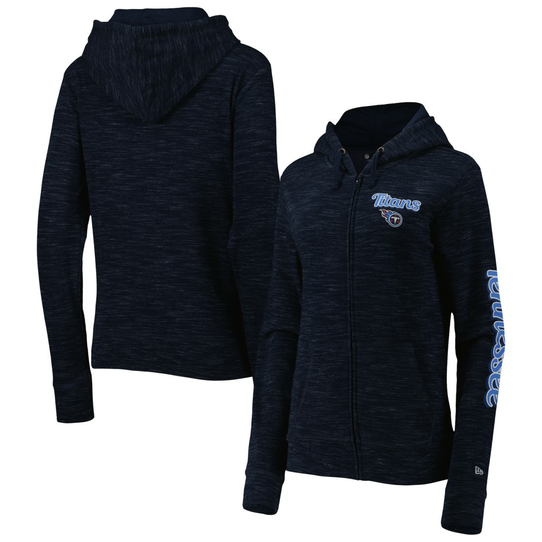 Tennessee Titans New Era Women's Reverse Full-Zip Hoodie Navy - NFL