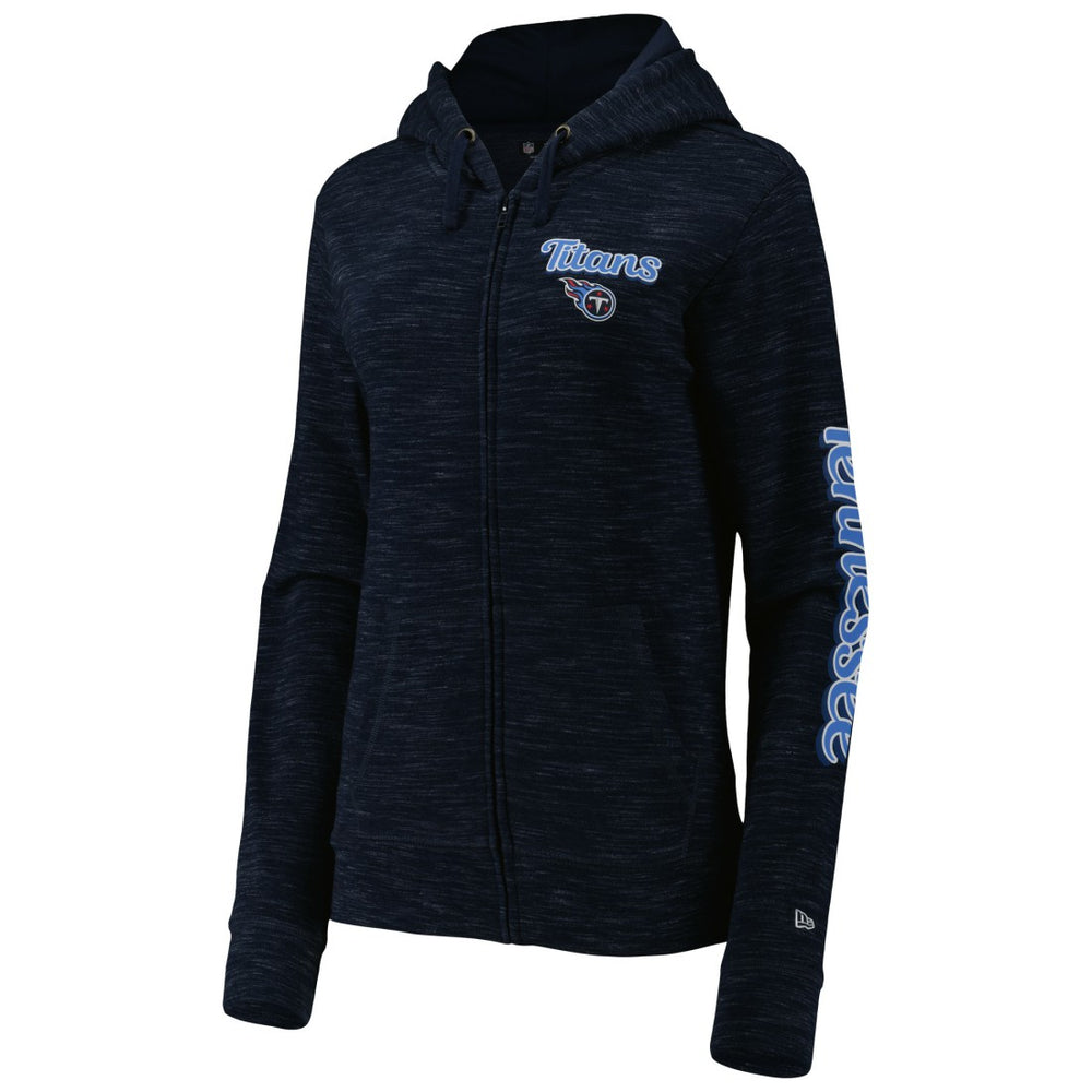 Tennessee Titans New Era Women's Reverse Full-Zip Hoodie Navy - NFL
