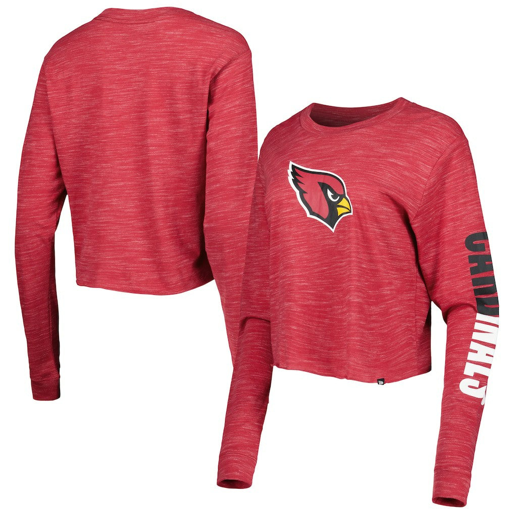 Arizona Cardinals New Era Women's Crop Long Sleeve T-Shirt Cardinal - NFL
