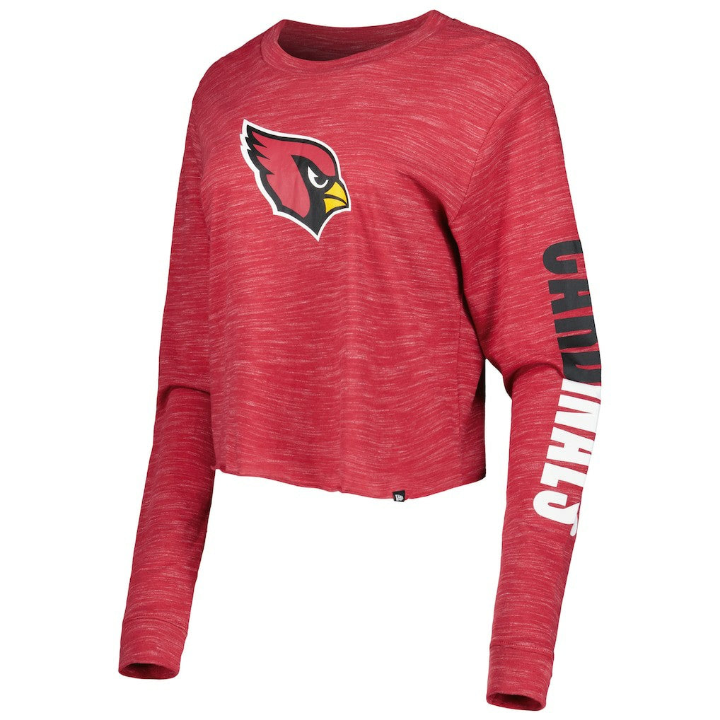 Arizona Cardinals New Era Women's Crop Long Sleeve T-Shirt Cardinal - NFL