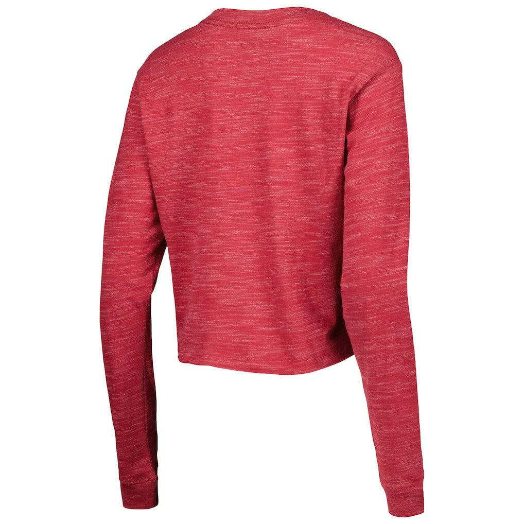 Arizona Cardinals New Era Women's Crop Long Sleeve T-Shirt Cardinal - NFL