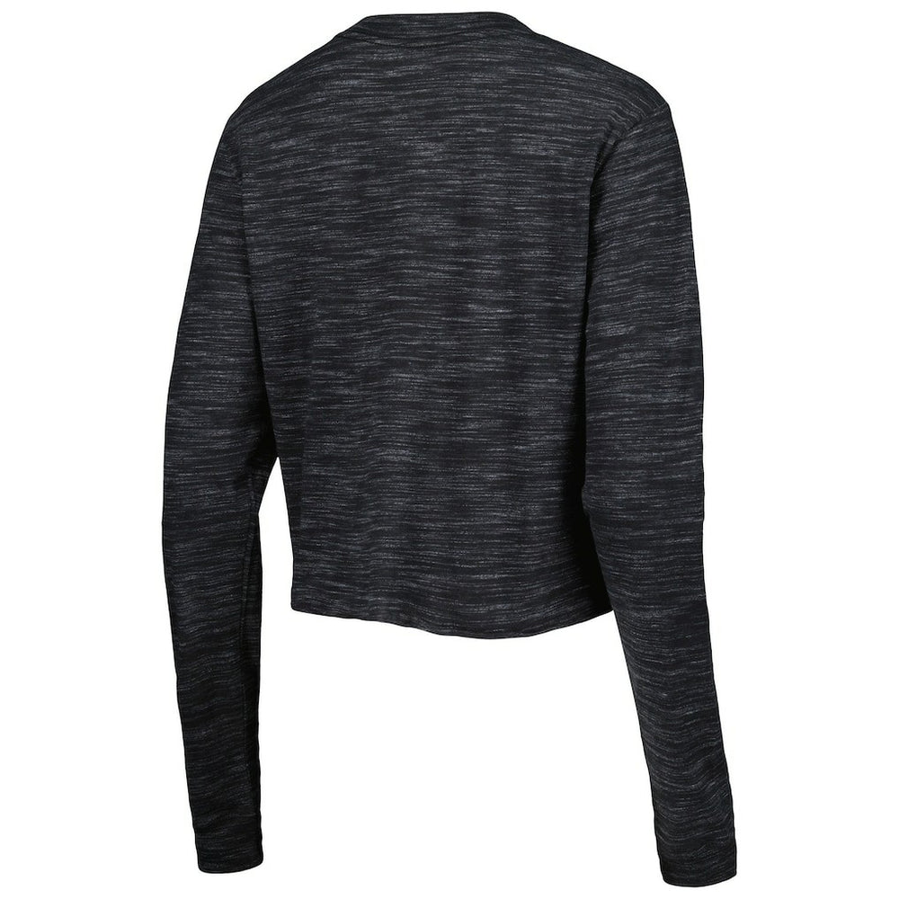 Las Vegas Raiders New Era Women's Crop Long Sleeve T-Shirt Black - NFL