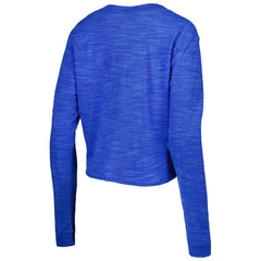Los Angeles Rams New Era Women's Crop Long Sleeve T-Shirt Royal - NFL