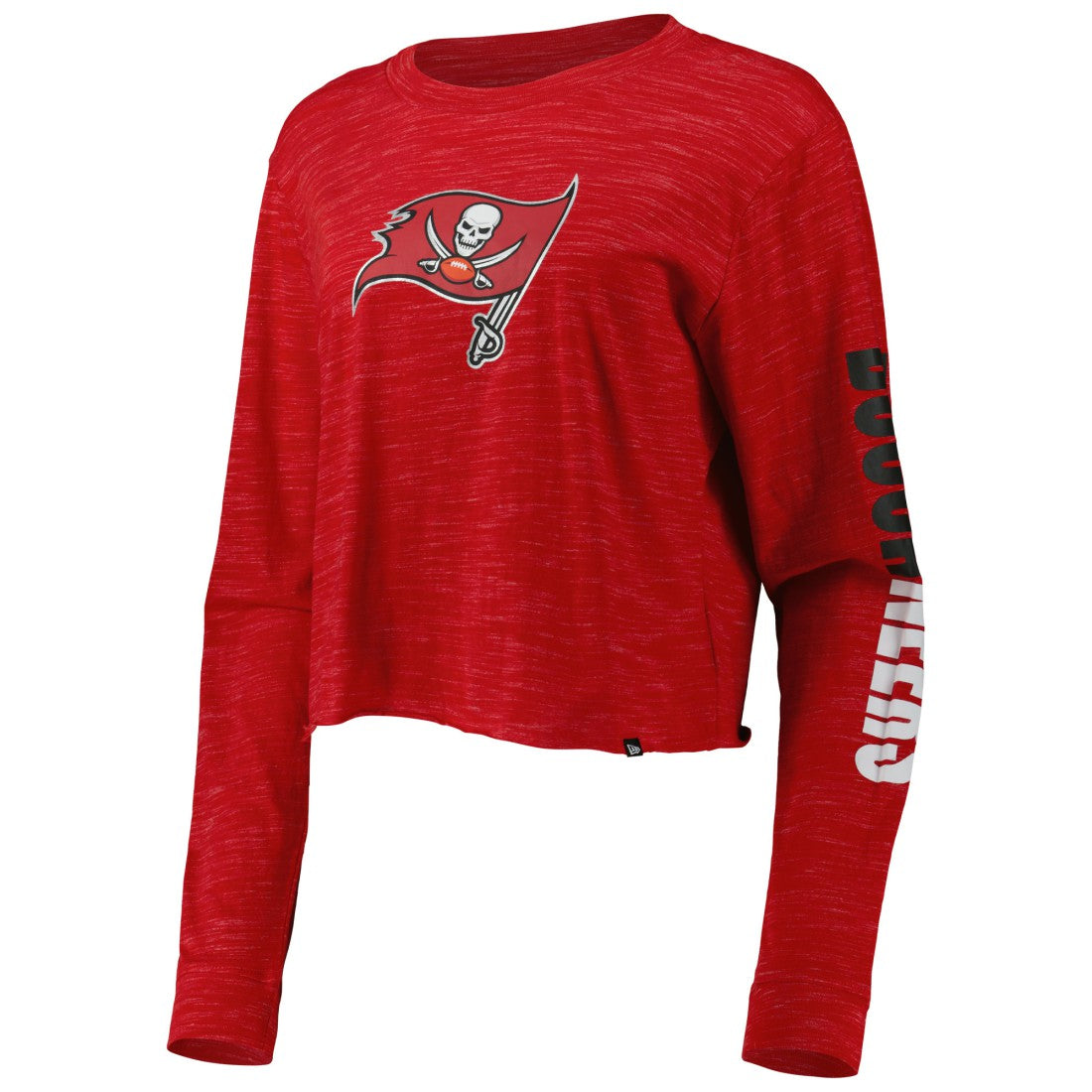 Tampa Bay Buccaneers New Era Women's Crop Long Sleeve T-Shirt Red - NFL