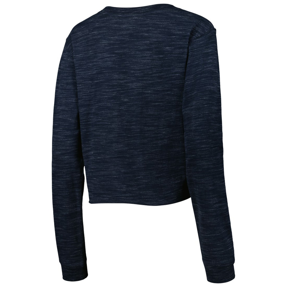 Tennessee Titans New Era Women's Crop Long Sleeve T-Shirt Navy - NFL