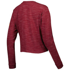 Washington Commanders New Era Women's Crop Long Sleeve T-Shirt Burgundy - NFL