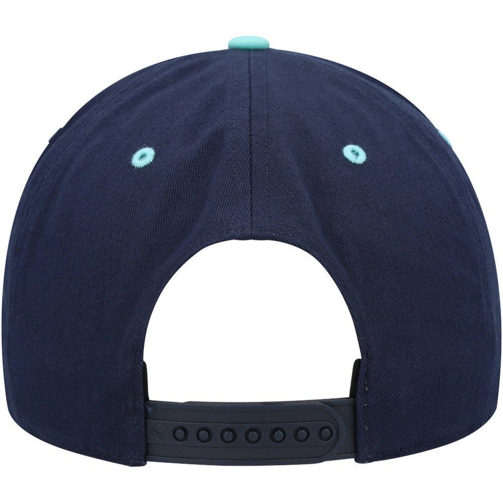 Seattle Kraken '47 Super Hitch Adjustable Snapback Hat Deep Sea Blue/Light Blue