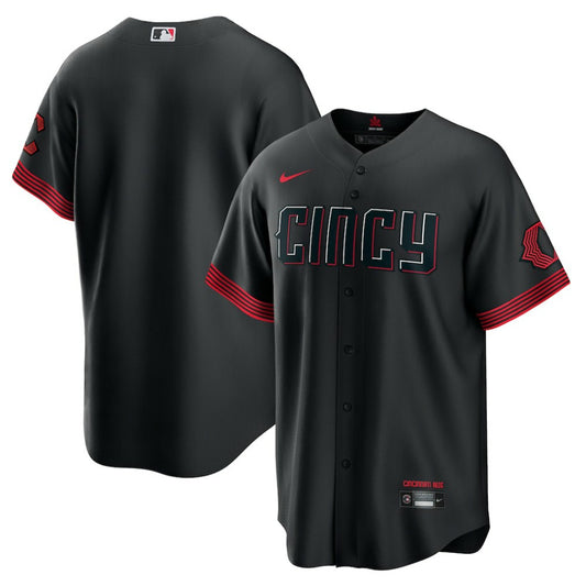 Cincinnati Reds Nike City Connect Replica Jersey - Black | MLB Jerseys