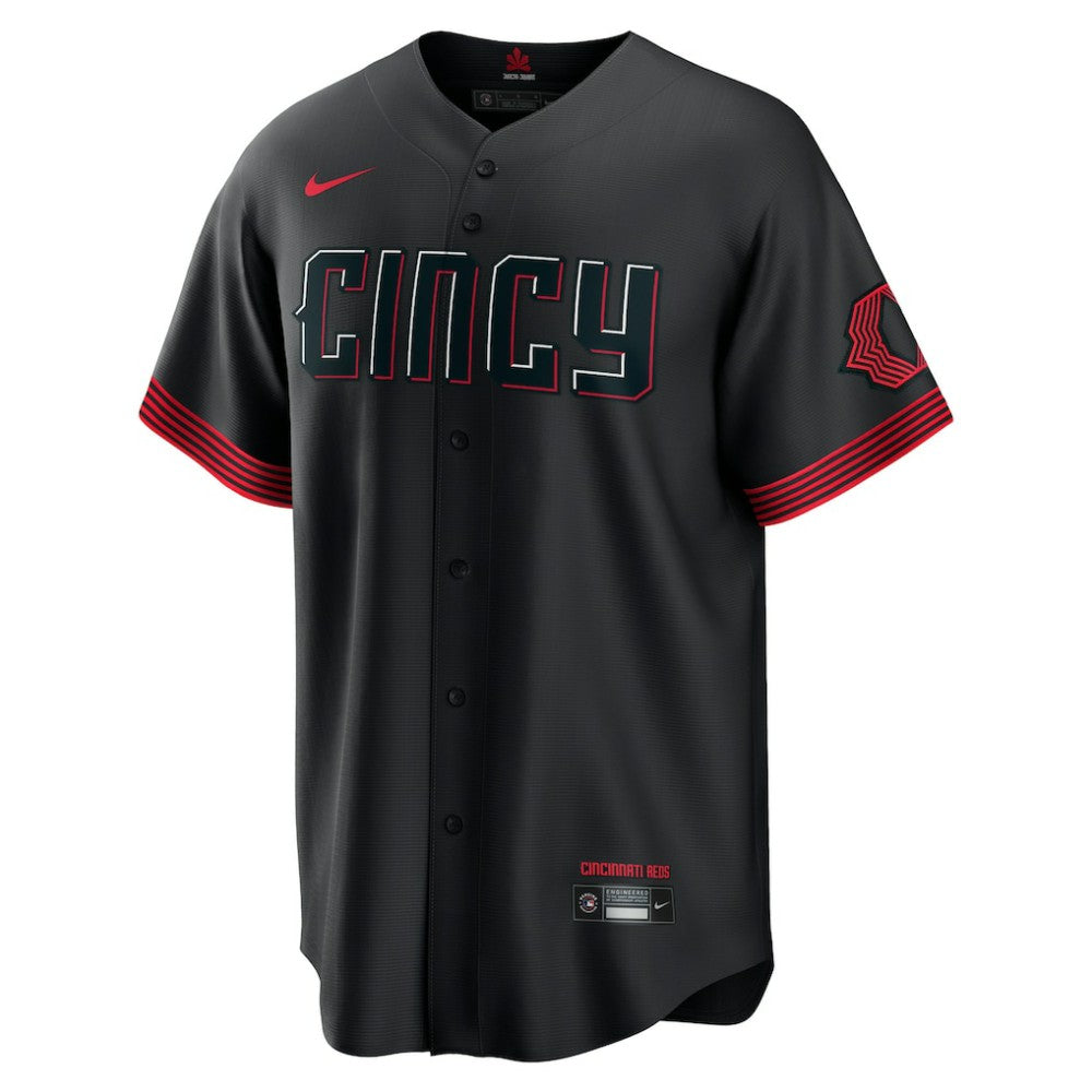 Cincinnati Reds Nike City Connect Replica Jersey - Black | MLB Jerseys