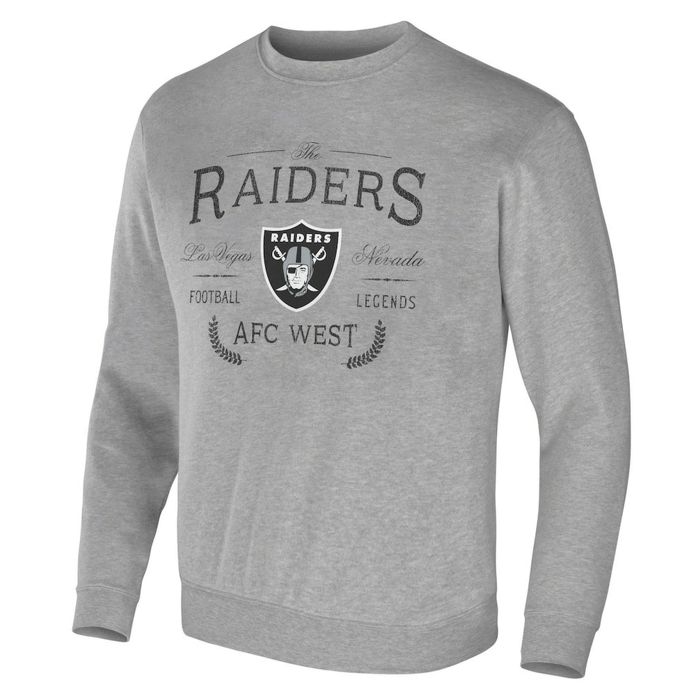 Las Vegas Raiders NFL x Darius Rucker Collection Pullover Sweatshirt Heather Gray - Fanatics