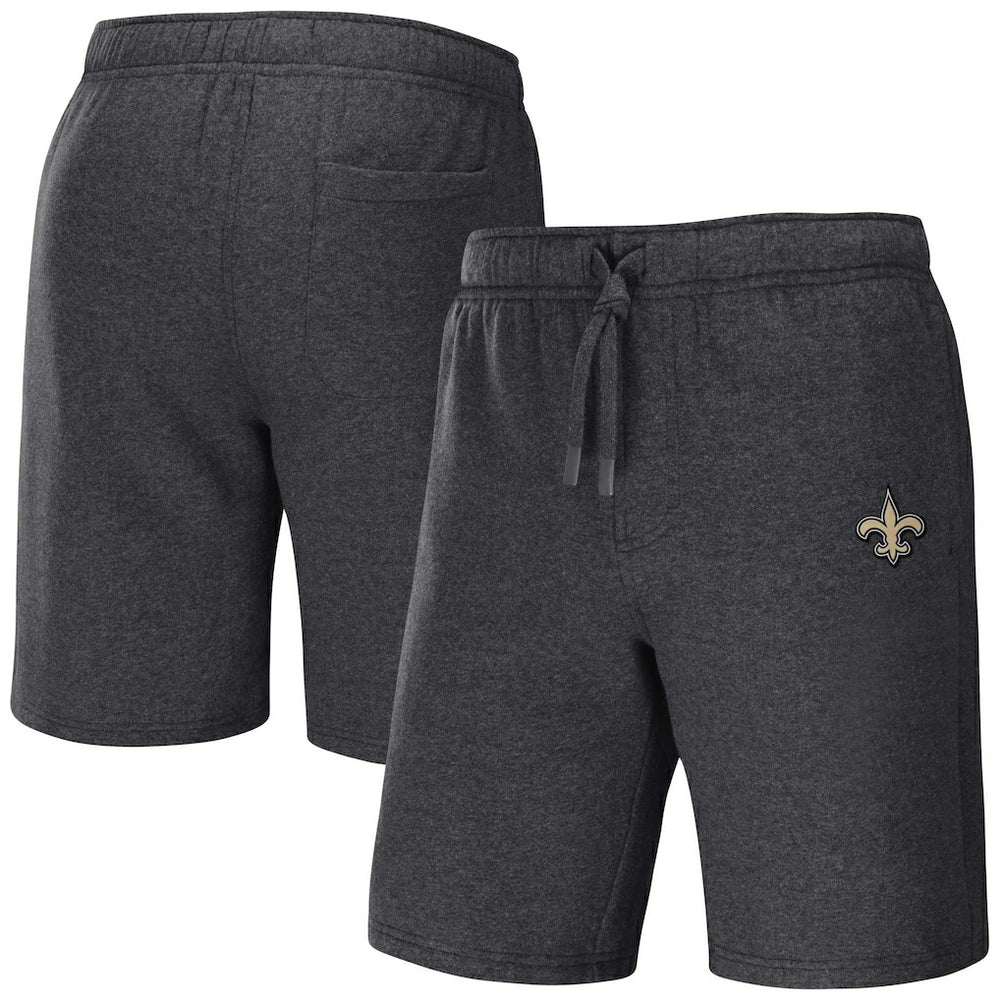 New Orleans Saints NFL x Darius Rucker Collection Logo Shorts Heather Charcoal - Fanatics