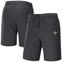 New Orleans Saints NFL x Darius Rucker Collection Logo Shorts Heather Charcoal - Fanatics