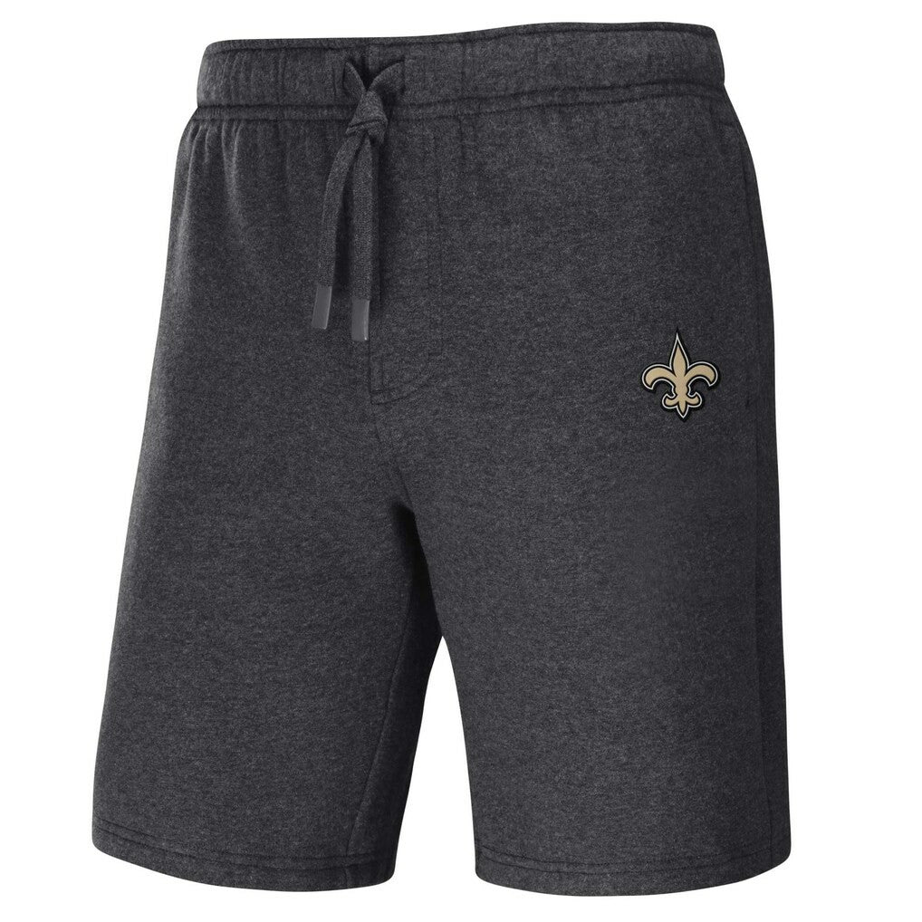 New Orleans Saints NFL x Darius Rucker Collection Logo Shorts Heather Charcoal - Fanatics