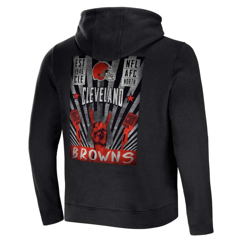 Cleveland Browns NFL x Darius Rucker Collection Rocker Full-Zip Hoodie Black - Fanatics