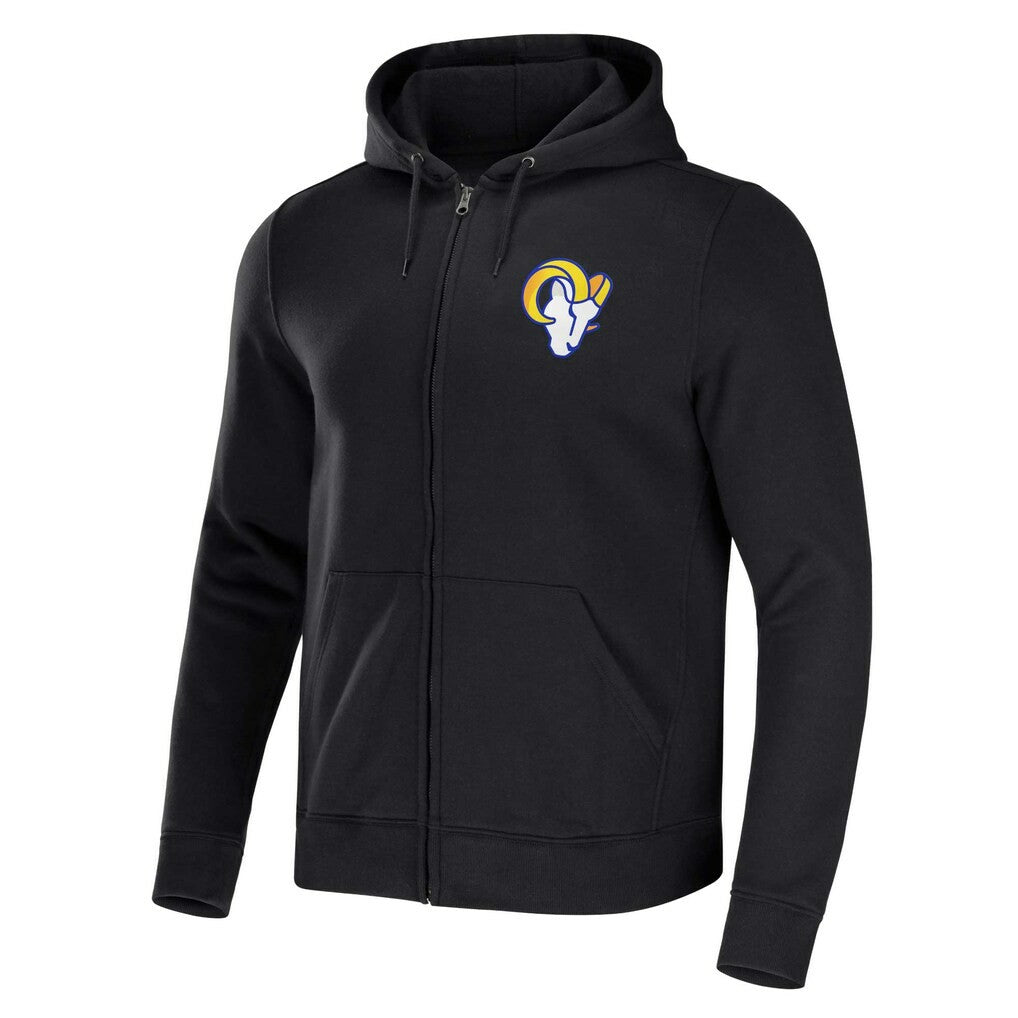 Los Angeles Rams NFL x Darius Rucker Collection Rocker Full-Zip Hoodie Black - Fanatics