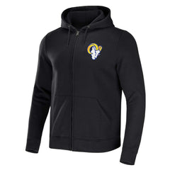Los Angeles Rams NFL x Darius Rucker Collection Rocker Full-Zip Hoodie Black - Fanatics