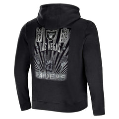 Las Vegas Raiders NFL x Darius Rucker Collection Rocker Full-Zip Hoodie Black - Fanatics