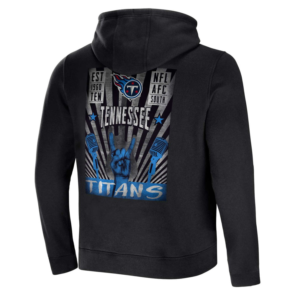 Tennessee Titans NFL x Darius Rucker Collection Rocker Full-Zip Hoodie Black - Fanatics