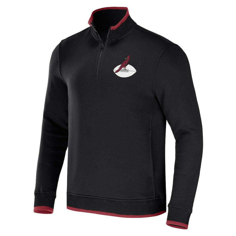 Arizona Cardinals NFL x Darius Rucker Collection Logo Quarter-Zip Top Black - Fanatics