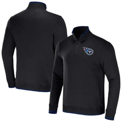 Tennessee Titans NFL x Darius Rucker Collection Logo Quarter-Zip Top Black - Fanatics