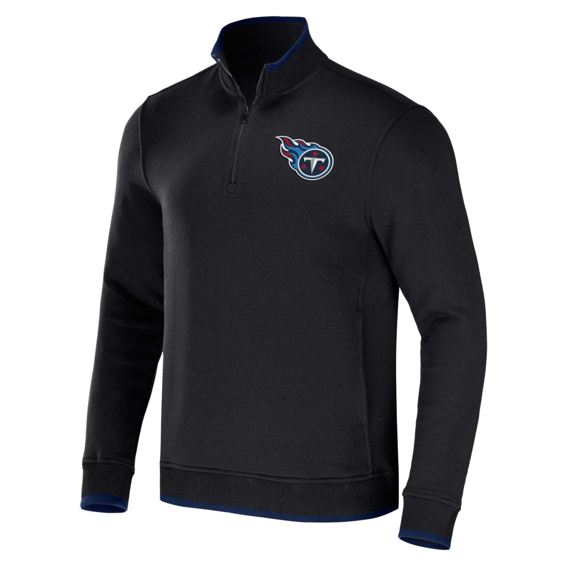 Tennessee Titans NFL x Darius Rucker Collection Logo Quarter-Zip Top Black - Fanatics