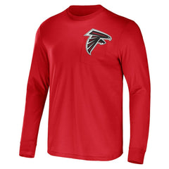 Atlanta Falcons NFL x Darius Rucker Collection Team Long Sleeve Pocket T-Shirt Red - Fanatics