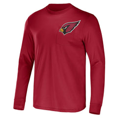 Arizona Cardinals NFL x Darius Rucker Collection Team Long Sleeve Pocket T-Shirt Cardinal - Fanatics