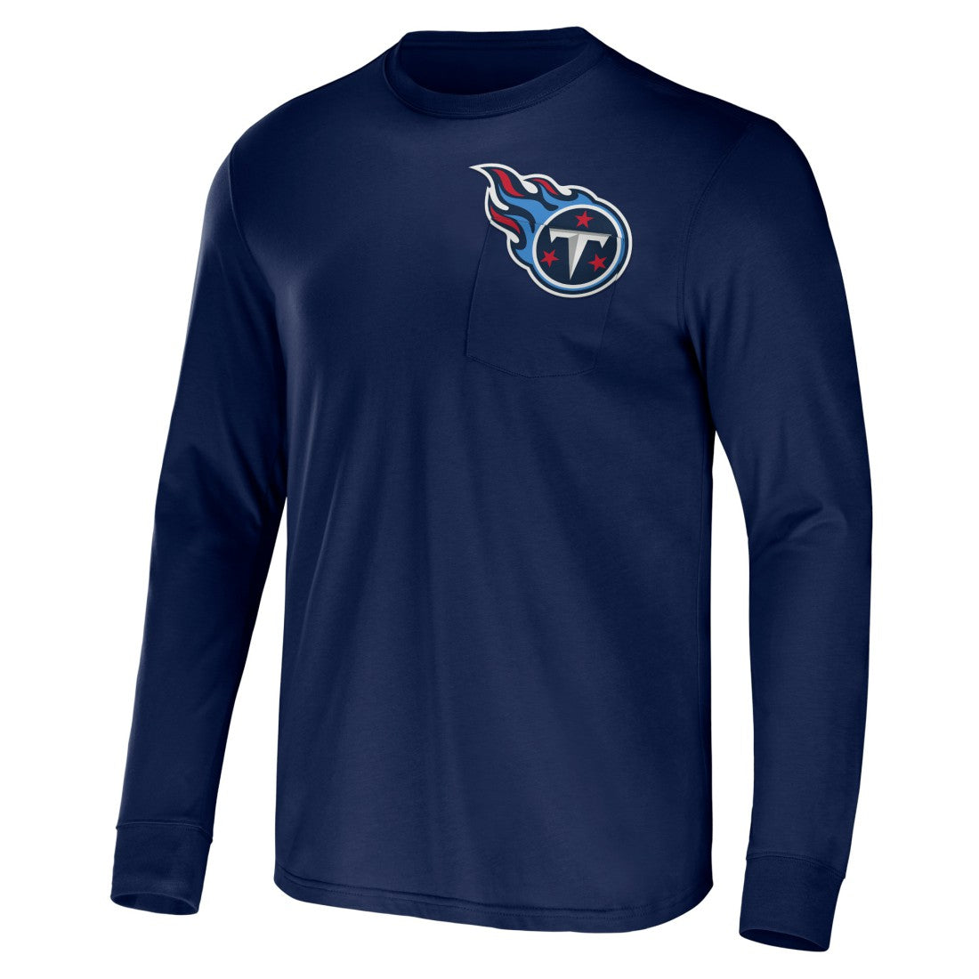 Tennessee Titans NFL x Darius Rucker Collection Team Long Sleeve Pocket T-Shirt Navy - Fanatics