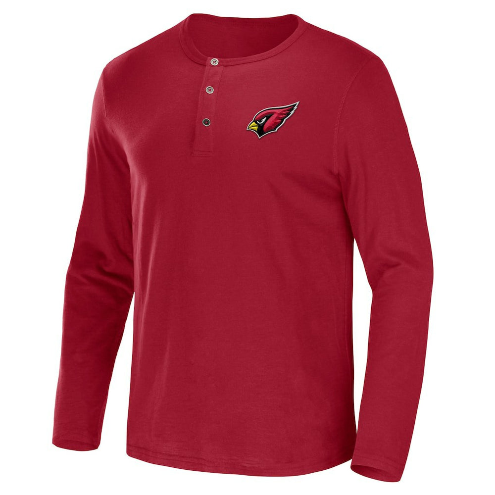 Arizona Cardinals NFL x Darius Rucker Collection Slub Jersey Henley Long Sleeve T-Shirt Cardinal - Fanatics