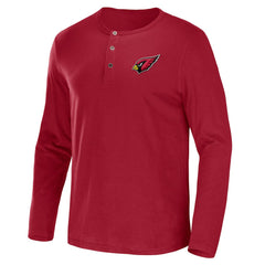 Arizona Cardinals NFL x Darius Rucker Collection Slub Jersey Henley Long Sleeve T-Shirt Cardinal - Fanatics