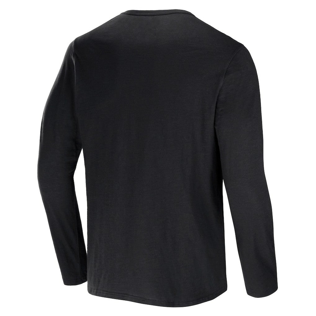 Las Vegas Raiders NFL x Darius Rucker Collection Slub Jersey Henley Long Sleeve T-Shirt Black - Fanatics