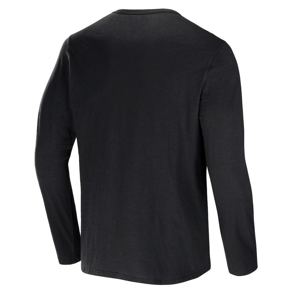 Las Vegas Raiders NFL x Darius Rucker Collection Slub Jersey Henley Long Sleeve T-Shirt Black - Fanatics