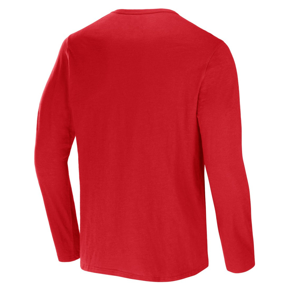 Tampa Bay Buccaneers NFL x Darius Rucker Collection Slub Jersey Henley Long Sleeve T-Shirt Red - Fanatics