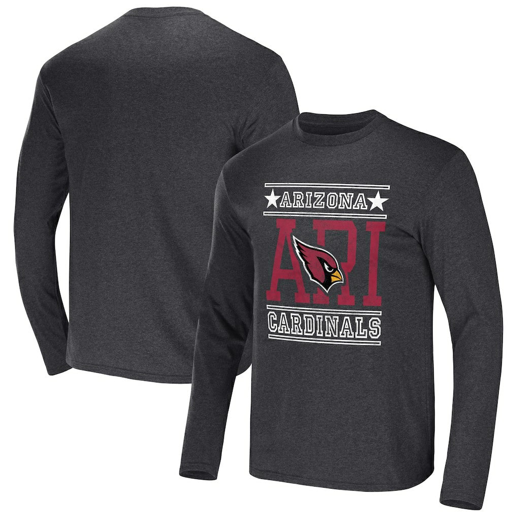Arizona Cardinals NFL x Darius Rucker Collection Long Sleeve T-Shirt Heathered Charcoal - Fanatics