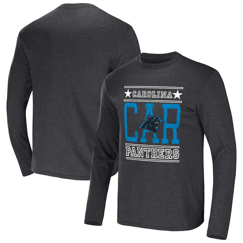Carolina Panthers NFL x Darius Rucker Collection Long Sleeve T-Shirt Heathered Charcoal - Fanatics