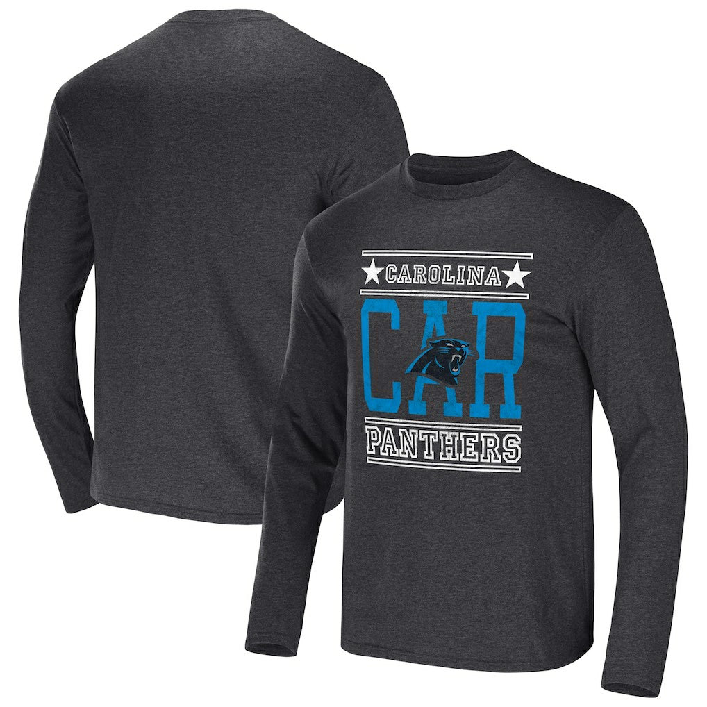 Carolina Panthers NFL x Darius Rucker Collection Long Sleeve T-Shirt Heathered Charcoal - Fanatics