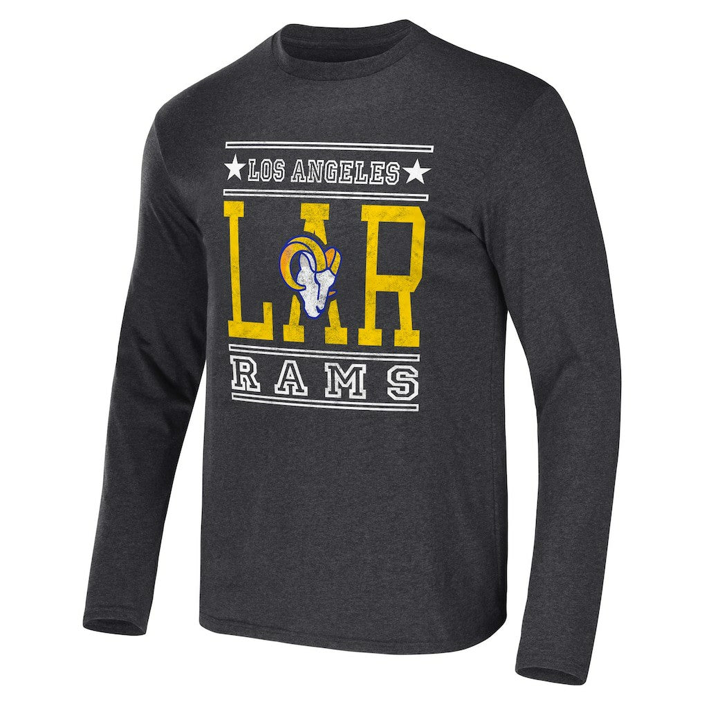 Los Angeles Rams NFL x Darius Rucker Collection Long Sleeve T-Shirt Heathered Charcoal - Fanatics